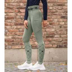 ELT Calze da Equitazione Argyle, Salvia