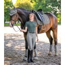 Pantaloni da Equitazione Comfort Ride Glam, Grigio Cromo