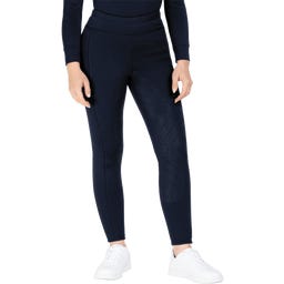 Leggings da Equitazione Termici Teddy Rica, Blu Intenso