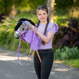 QHP Manta de Forro Polar Hobby Horse - Lila