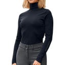 ELT Maglia a Collo Alto Trento, Blu Intenso