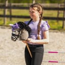QHP Capucha Antimoscas para Hobby Horse - Lila