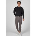 PIKEUR Men's Zip-Neck Riding Top, Black