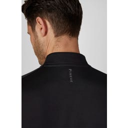 PIKEUR Men's Zip-Neck Riding Top, Black