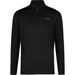 PIKEUR Men's Zip-Neck Riding Top, Black