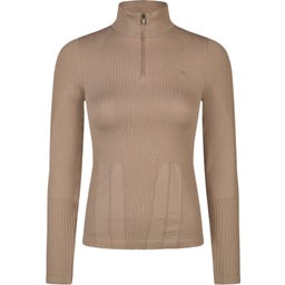 PIKEUR 3D-Knit Performance Top, Mocha Cream