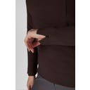 PIKEUR RIP Zip-Neck Riding Top, Chocolate Brown