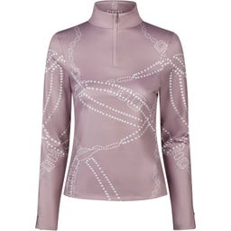 PIKEUR Camiseta con Cremallera, Lila Rosado