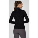 PIKEUR Camiseta con Cremallera Print, Negro