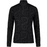 PIKEUR T-shirt Print avec Zip, Noir