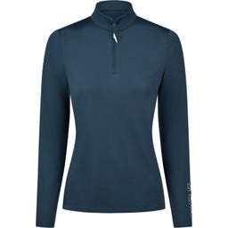 PIKEUR T-shirt avec Zip, Vert Pin