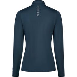 PIKEUR T-shirt avec Zip, Vert Pin