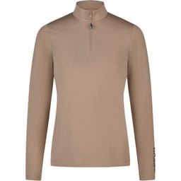 PIKEUR T-shirt avec Zip, Crème Moka