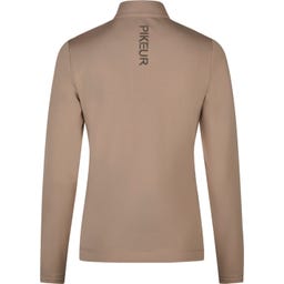 PIKEUR T-shirt avec Zip, Crème Moka