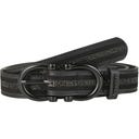 PIKEUR Ceinture Selection à Rayures, Noire