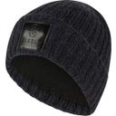 PIKEUR Mütze quadratischer Patch - Schwarz