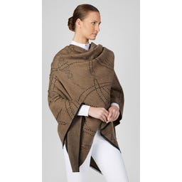 PIKEUR Poncho Cape, Crème Moka - 1 pcs