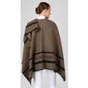 PIKEUR Poncho Cape, Crème Moka - 1 pcs