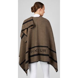 PIKEUR Poncho Cape, Crème Moka - 1 pcs