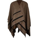 PIKEUR Poncho Cape, Crème Moka - 1 pcs