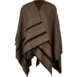 PIKEUR Poncho Cape, Crème Moka - 1 pcs