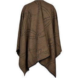 PIKEUR Poncho Cape, Crème Moka - 1 pcs