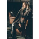 PIKEUR Poncho Cape, Crème Moka - 1 pcs