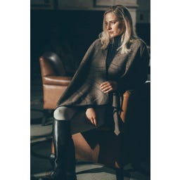 PIKEUR Poncho Cape, Crème Moka - 1 pcs