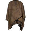PIKEUR Poncho Cape, Crème Moka - 1 pcs
