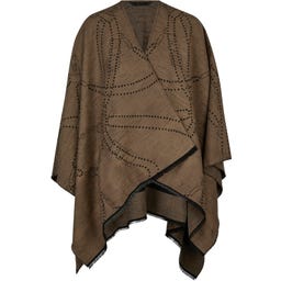 PIKEUR Poncho Cape, Crème Moka - 1 pcs