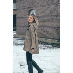 PIKEUR Poncho Impermeable, Crema Moka