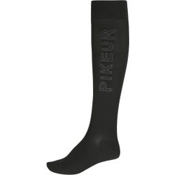 PIKEUR Calcetines con Strass, Negro