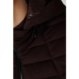 PIKEUR Quilted Fleece Jacket, Chocolate Brown