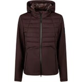 PIKEUR Kviltad Fleecejacka Fleece, Chokladbrun