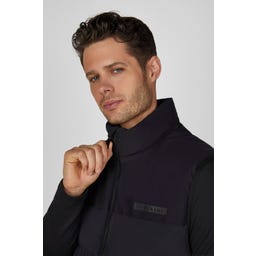 PIKEUR Men's Quilted Gilet, Black