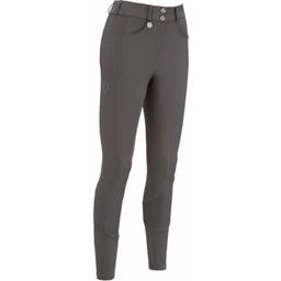 Pantalones de Equitación CEELINA GRIDTEXLEATHER, Gris Basalto