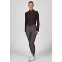 Pantalones de Equitación CEELINA GRIDTEXLEATHER, Gris Basalto