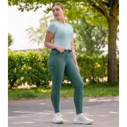 Pantaloni da Equitazione Comfort Ride Glam, Verde Pino