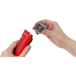 Aesculap Akkuschermaschine Durati Pro mit 2 Akkus - schwarz/rot