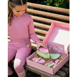 QHP Set di Spazzole Lucky Start, Soft-Pink - 1 pz.