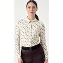 Jahaća majica dugih rukava Valerie, Offwhite Monogram - XS