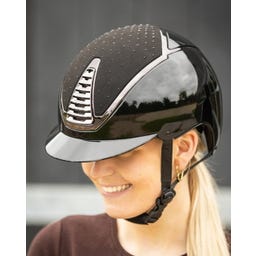 QHP Kask jeździecki Memphis - czarny