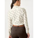 Jahaća majica dugih rukava Valerie, Offwhite Monogram - XS