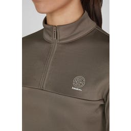 ESKADRON Zip Shirt – szarobrązowy