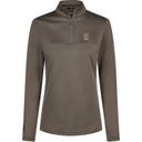 ESKADRON Zip Shirt – szarobrązowy