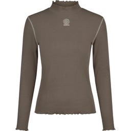 ESKADRON Koszulka Turtleneck RIB – szarobrązowa
