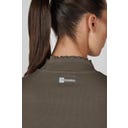 ESKADRON Koszulka Turtleneck RIB – szarobrązowa