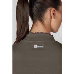 ESKADRON Koszulka Turtleneck RIB – szarobrązowa