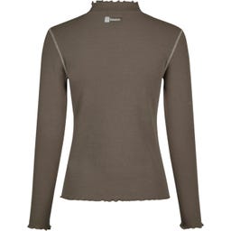 ESKADRON Koszulka Turtleneck RIB – szarobrązowa