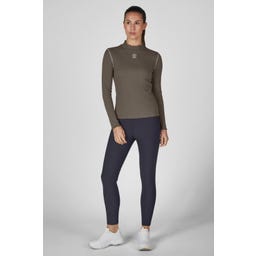 ESKADRON Koszulka Turtleneck RIB – szarobrązowa
